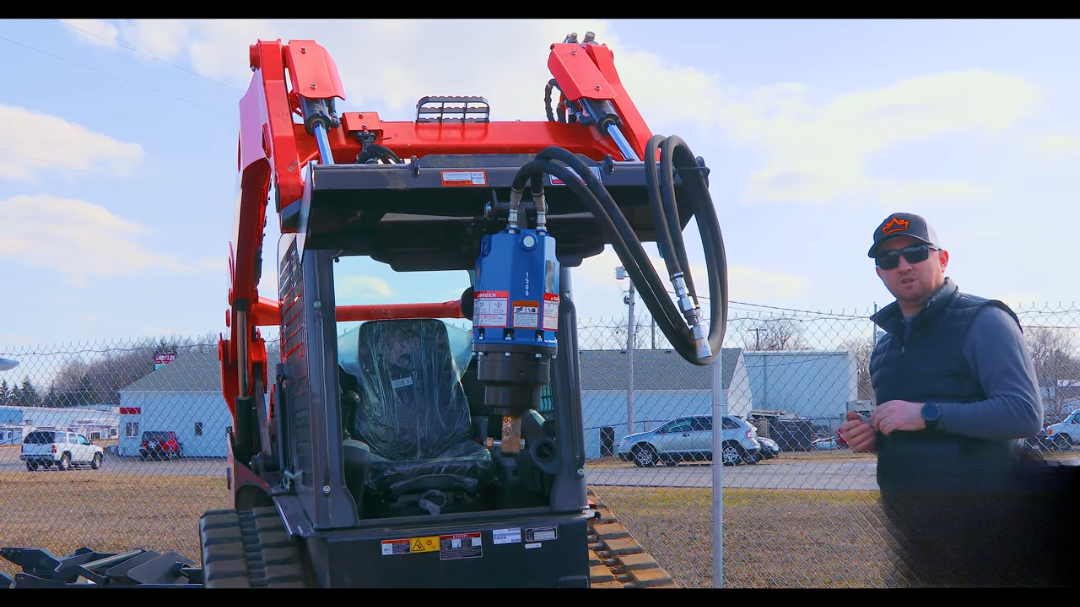 Ignite Attachments Direct-Drive Auger | Model 75DDH | Overall Width 45" | Hydraulic Flow 8 – 20 GPM | For Skid Steers