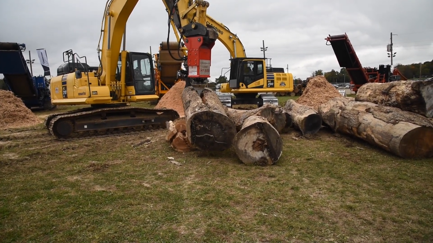 U.S Pride Cone Screw Log Splitter | Model HF-800 | Max Split Size 25' Ft | Carrier Weight 12,000 – 62,000 lbs | For Excavators