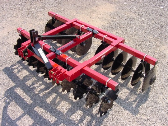 A & B Eagleline Equipment 3 Pt. 5'-5" to 7'-7" Heavy Field Disc Harrow - CO-ALL Cut-Out 20" Blades | 30-45HP | For Tractor