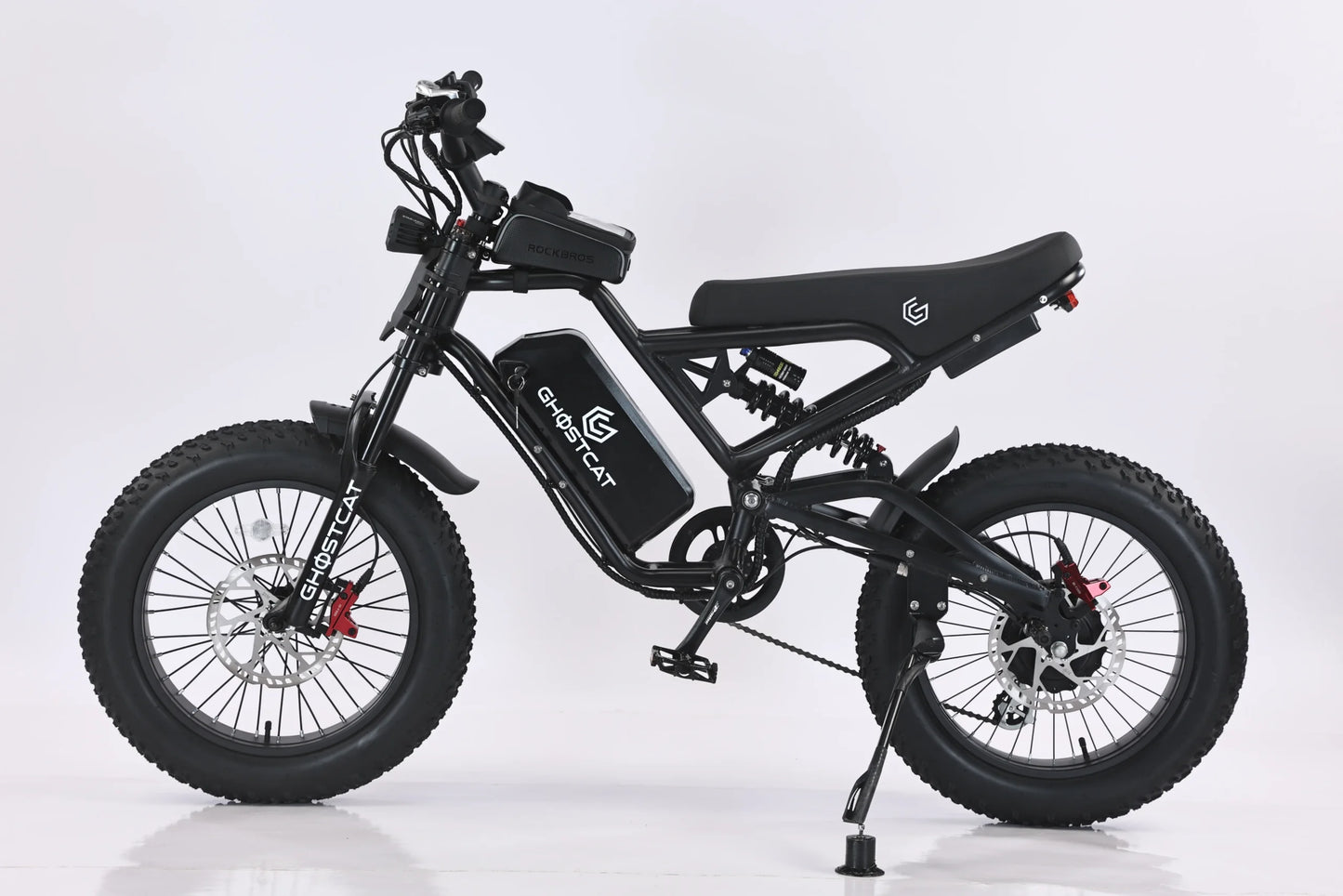 Ghostcat F3 Class 2 Electric Fat Tire Bike | 20" Tires | 750W Motor | 20MPH Top Speed | For Off-Road Adventure Ready