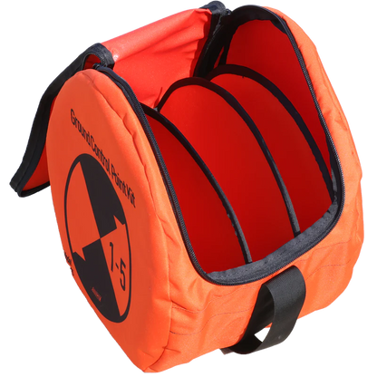 Hoodman Ground Control Point Kit | Model HGCP15 | 5-Pack | Diameter 3' | High-Visibility Orange/Black | Drone Aerial Surveying & Photogrammetry Tools