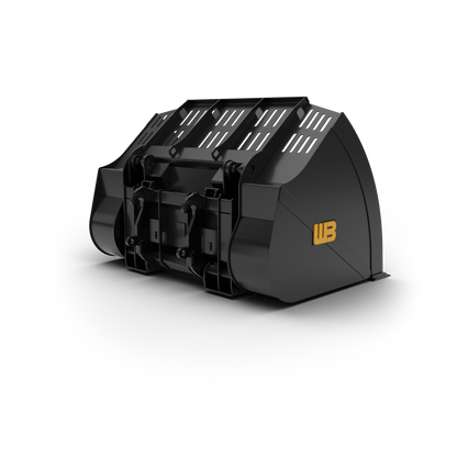 Werk-Brau High Tip Roll-Out Bucket | Vertical Cylinder | Width 100"–144" | 10–20 GPM | For Wheel Loaders