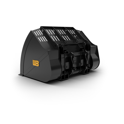 Werk-Brau High Tip Roll-Out Bucket | Vertical Cylinder | Width 100"–144" | 10–20 GPM | For Wheel Loaders