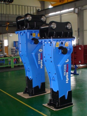 HydroRam Premium Series Hydraulic Hammers (HK230S, HK300S & HK580S) | Overall Length 112.3", 129.4" & 149.8" | For 22 - 71.5 Ton Excavators