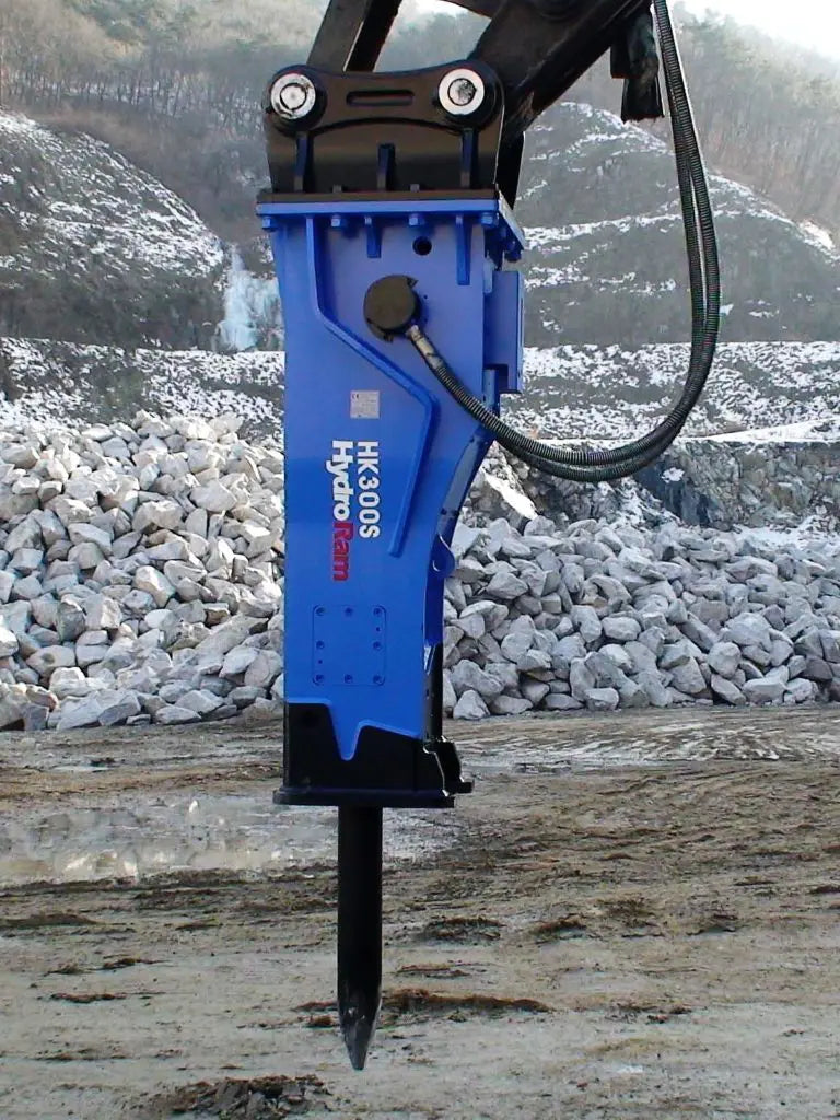 HydroRam Premium Series Hydraulic Hammers (HK230S, HK300S & HK580S) | Overall Length 112.3", 129.4" & 149.8" | For 22 - 71.5 Ton Excavators
