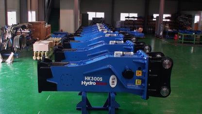 HydroRam Premium Series Hydraulic Hammers (HK230S, HK300S & HK580S) | Overall Length 112.3", 129.4" & 149.8" | For 22 - 71.5 Ton Excavators