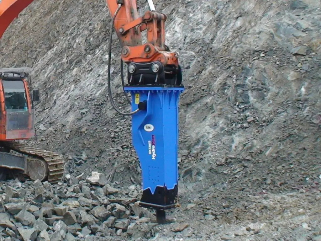 HydroRam Premium Series Hydraulic Hammers (HK230S, HK300S & HK580S) | Overall Length 112.3", 129.4" & 149.8" | For 22 - 71.5 Ton Excavators