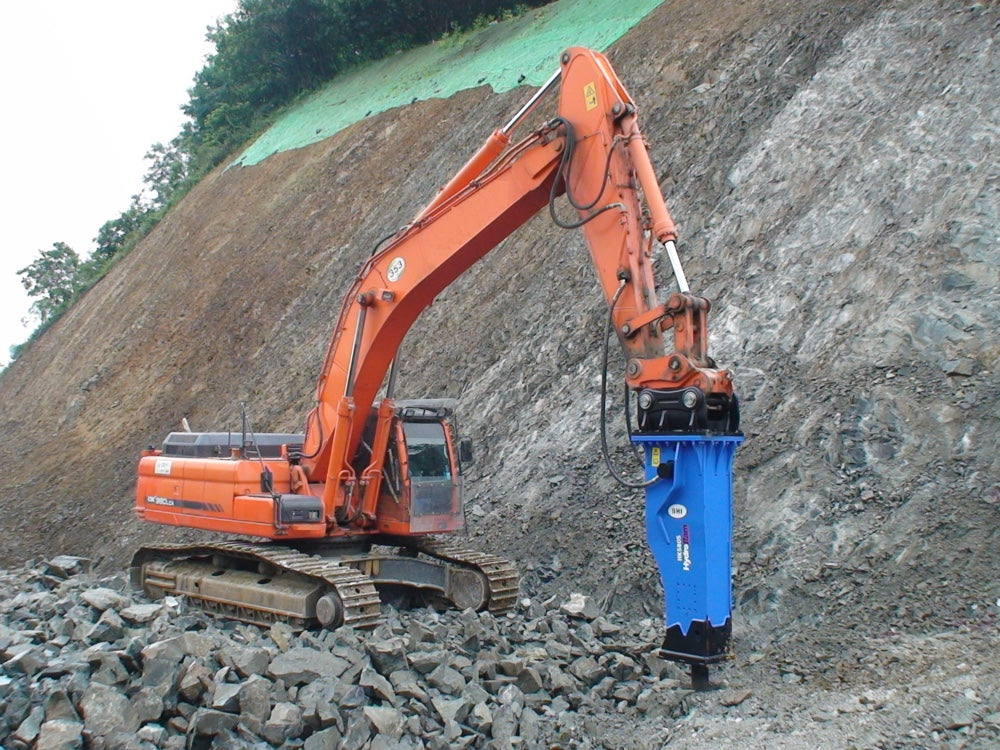 HydroRam Premium Series Hydraulic Hammers (HK230S, HK300S & HK580S) | Overall Length 112.3", 129.4" & 149.8" | For 22 - 71.5 Ton Excavators