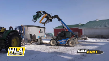 HLA Attachments | Bale Knife Slicer | Model BK Series | Widths 48" To 72" | Hydraulic Flow 15 To 30 GPM | For Skid Steers & Loaders