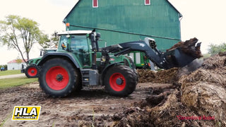 HLA Attachment High Volume Telehandler Bucket with CAT/SKY/VOLVO/JRB Mount | Model THMBHV / CEB / CEBS Series | 84"- 96"-108" Width | For Tractor