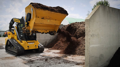 HLA Attachments Side Discharge Straw/Lime Bucket Less Mount |  Width  60", 72", 84", and 96" | For Skid Steer
