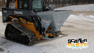 HLA Attachments | Broadcast Spreaders | Models HS100 & HS200 Series | ½ To 1½ Yard Capacity | Hydraulic & PTO Drive | For Tractor