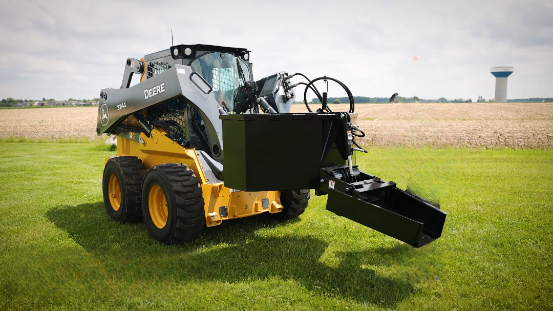 Ignite Attachments Concrete Chute Bucket | Width 50.5" | Capacity 2/3 yd | Hydraulic Flow Range 13–25 GPM | For Skid Steers