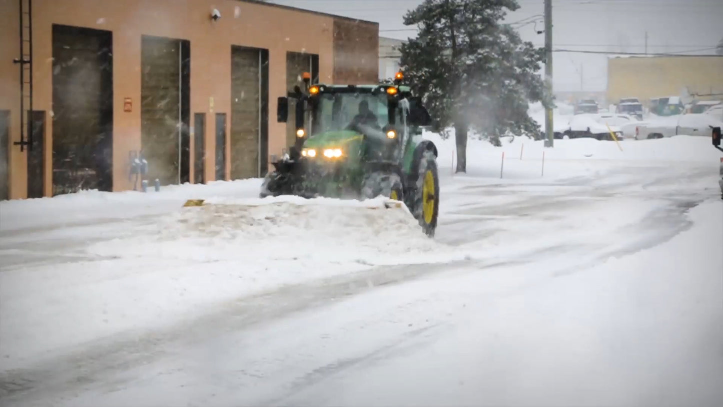 HLA Attachments | 3500 Series Edge Flex Snow Pusher | Models SP3530WEF Series | Widths 6 To 10 Feet | Horsepower 30-80 HP | For Tractor