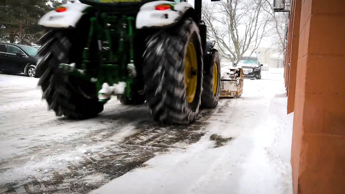 HLA Attachments | 3500 Series Edge Flex Snow Pusher | Models SP3530WEF Series | Widths 6 To 10 Feet | Horsepower 30-80 HP | For Tractor