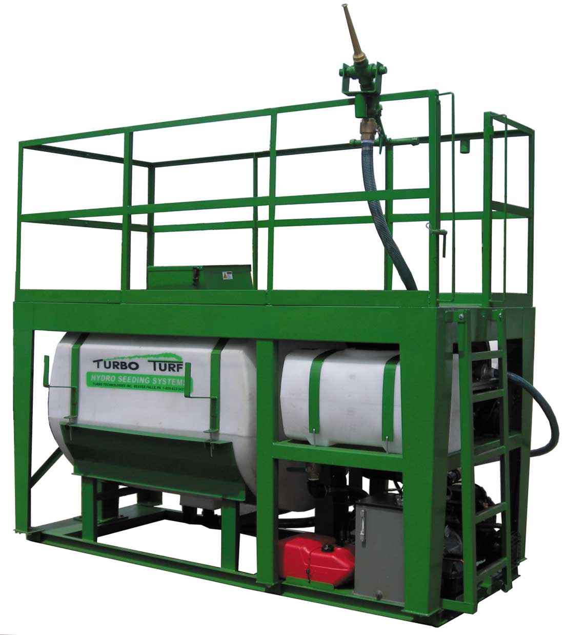 Turbo Turf HM-500-HARV Hydro Seeding System | Skid Type , W/ Trailer| 500 Gallon Hydro Seeder