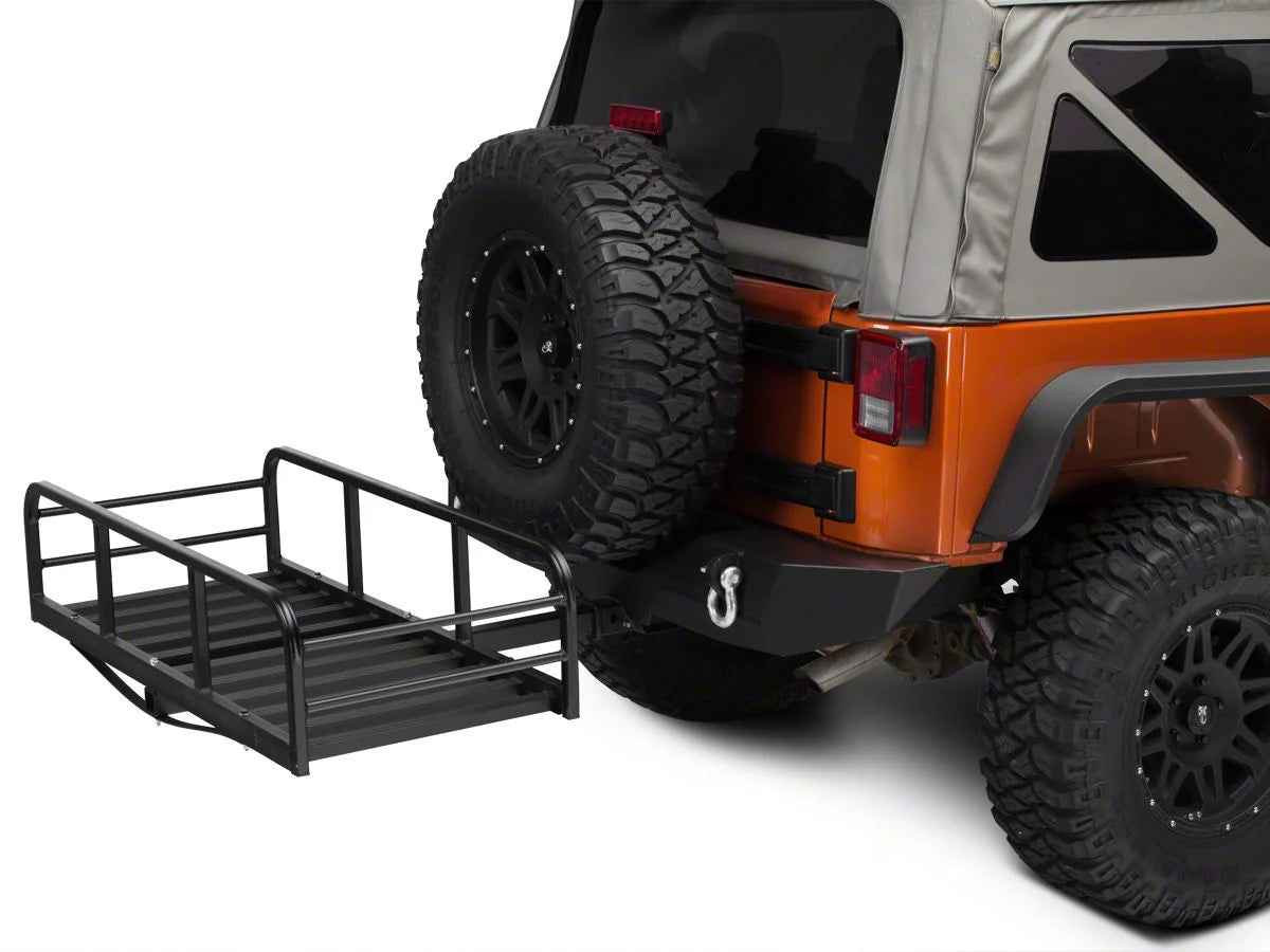 Great Day | Hitch-N-Ride Magnum XL | Model HNR2000TLW | 50" Cargo Rack | 500 lbs Capacity | 2-Inch Receiver Hitch | Recommended Horsepower 40+ HP | For Trucks, SUVs, UTVs & ATVs