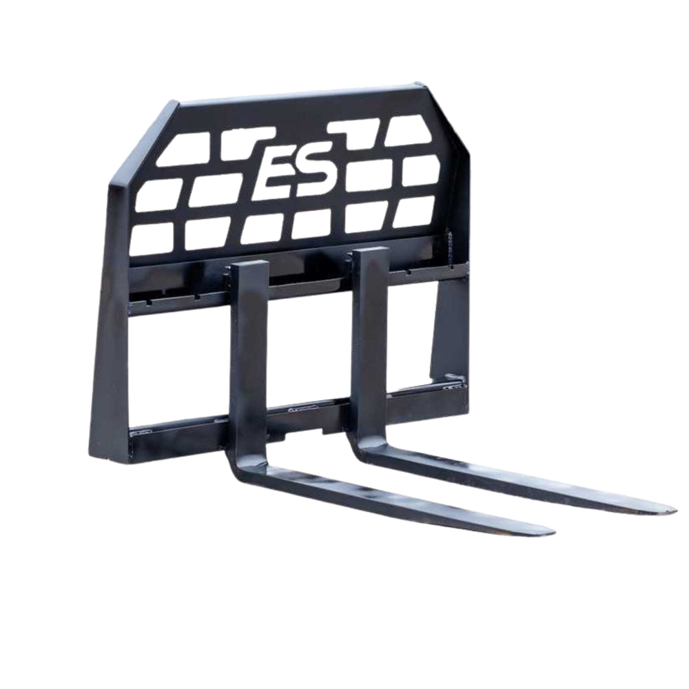 Express Steel Quick Attach Pallet Forks | SKU ES60050 | Fork Length 36"–48" | Frame Width 45.5" | Hydraulic Flow 15–25 GPM | For Skid Steers
