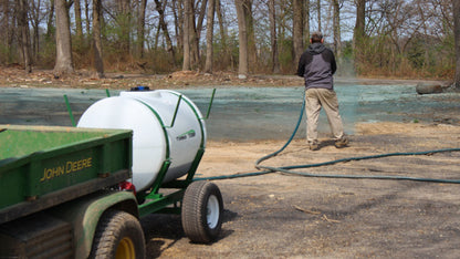 Turbo Turf Hydroseeder | HS-150-P (Pull Type) | Width 49” | Capacity 150-Gallon | Engine Horsepower 6.5 HP | For Golf Courses & Lawn Renovation