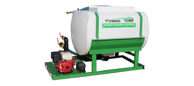 Turbo Turf Hydroseeder | Model HS-500-EH & HS-500-EH-P | 62” Width | Capacity 500 Gallon | Engine Horsepower 13 HP | Skid & Trailer