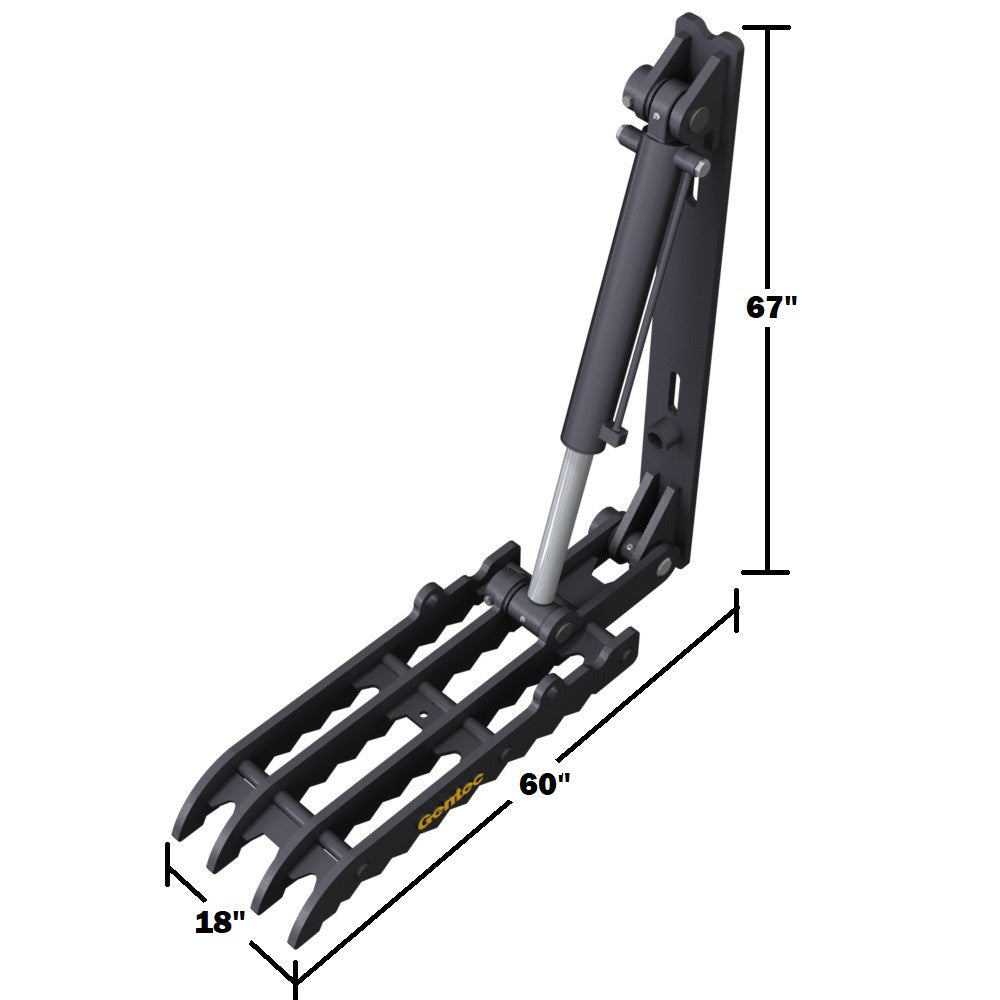 Gentec Equipment Hydraulic Weld-On Thumb | Model HT1860 | Width 18" | Machine Size 12-19.5 Tons | For Excavators