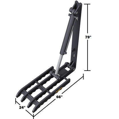 Gentec Equipment Hydraulic Weld-On Thumb | Model HT2466 | Size 24"x66" | Machine Size 20-27 Ton | For Excavators