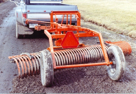 York Tow Type Rake - Manual Lift - Angle Landscape Truck Mounted & Towed Rakes