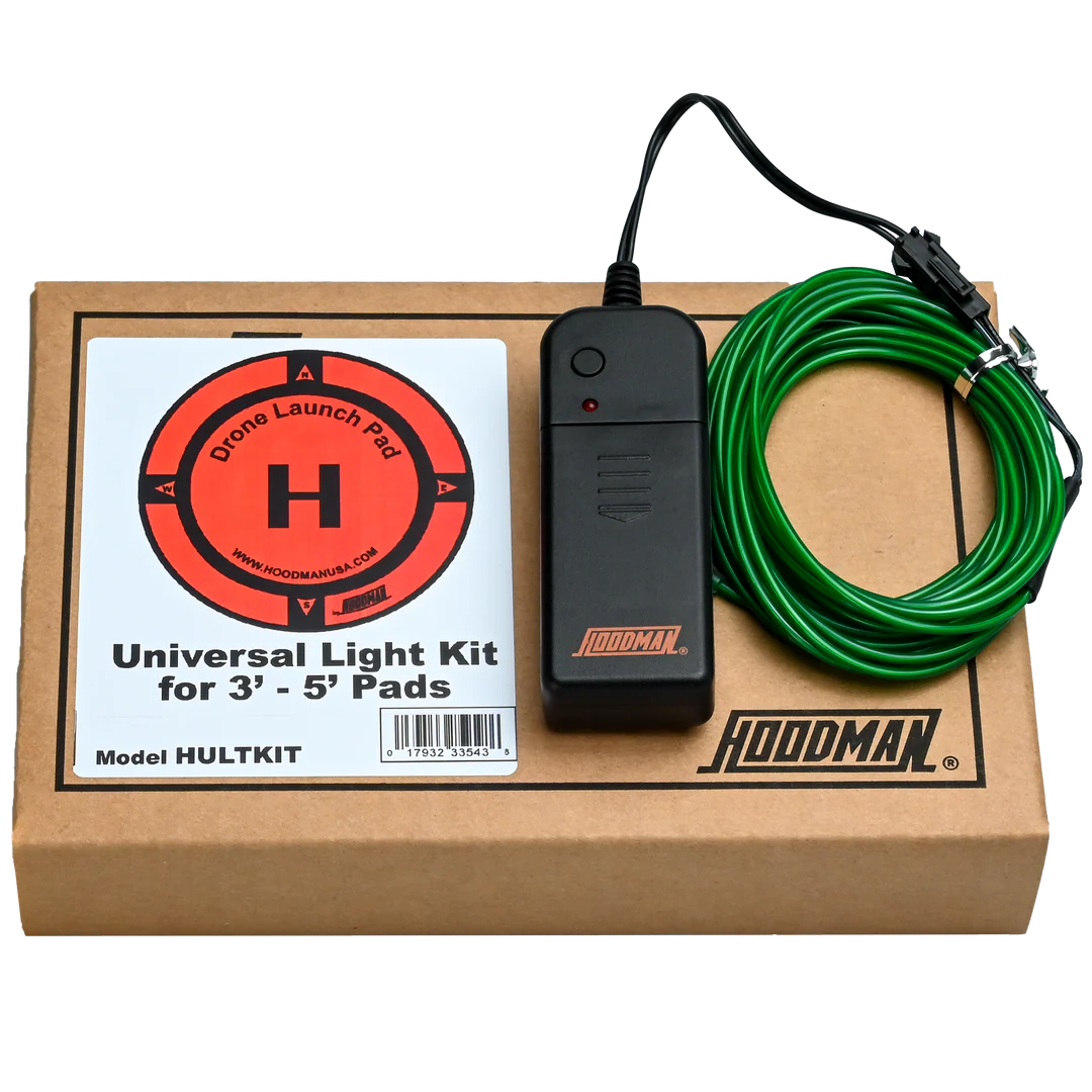 Hoodman Weighted UAV Drone Landing Pad Line | Model HDLP3, HDLP5, HDLP8 | Diameter 3' To 8' | Stable, Portable, Durable For Drones