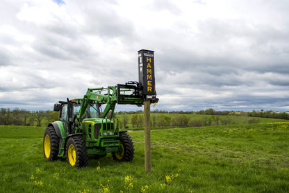 Danuser Hammer Hydraulic Post Driver Euro Front Loader Mount | Model EM40 | Width 27.5" | Oil Flow Range 12-30 GPM | For Skid-Steers