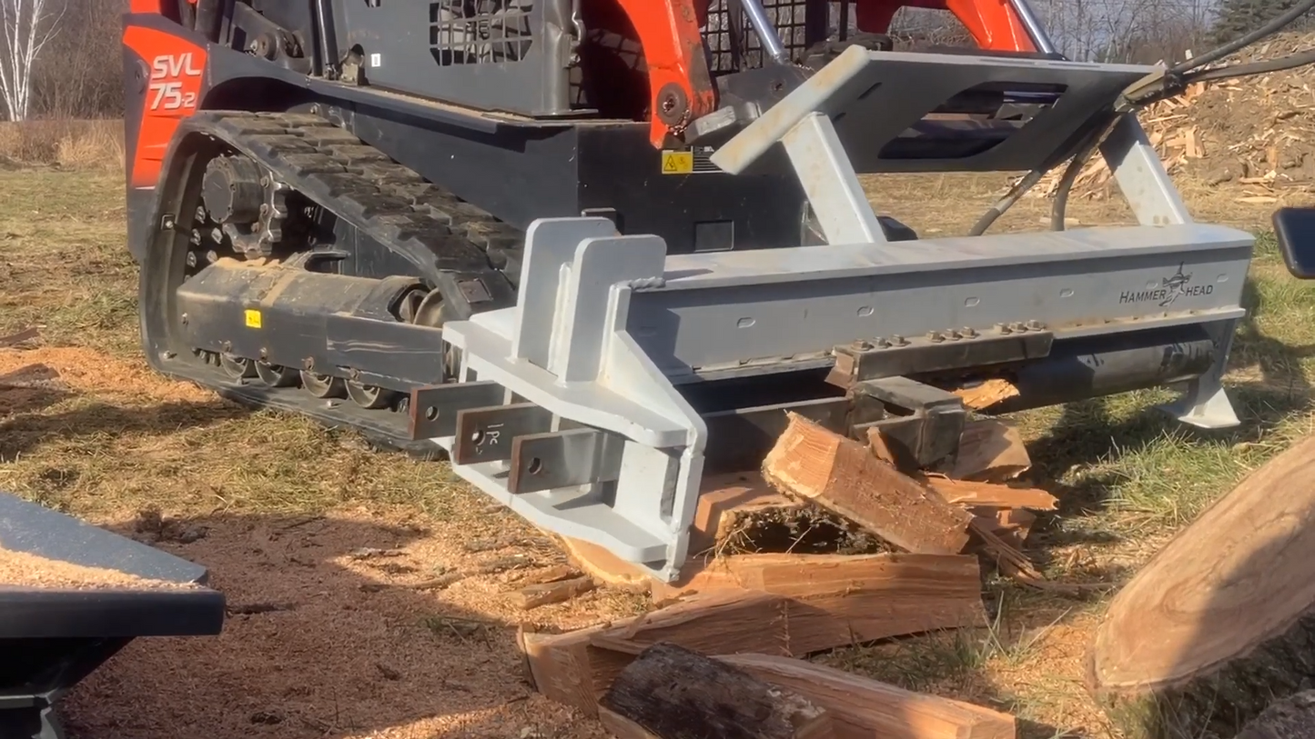 Hammer Head SS-Big Block Log Splitter | Splitter Width 36" | Length  84" | Hydraulic Flow 20–25 GPM | For Skid Steers