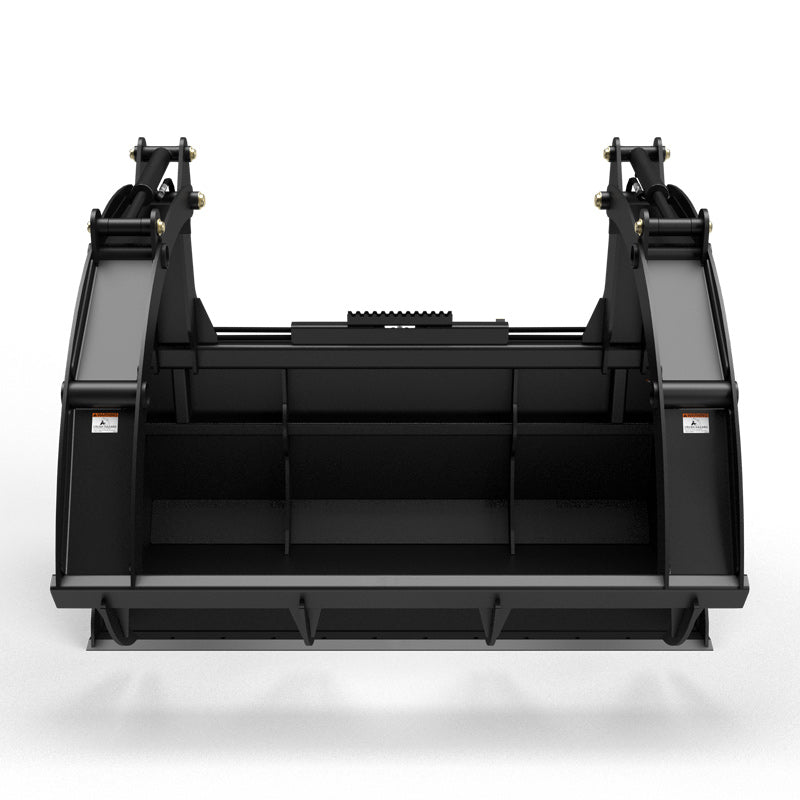 Virnig Hay Bucket Grapple | Model HBG72 & HBG84 | Width 73.5" & 85.5" | Hydraulic Flow 15 To 25 GPM | For Skid Steer