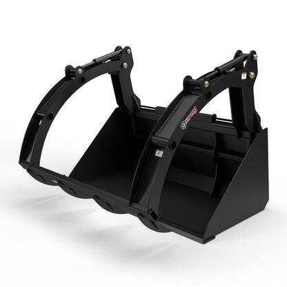 Virnig Hay Bucket Grapple | Model HBG72 & HBG84 | Width 73.5" & 85.5" | Hydraulic Flow 15 To 25 GPM | For Skid Steer