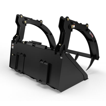 Virnig Hay Bucket Grapple | Model HBG72 & HBG84 | Width 73.5" & 85.5" | Hydraulic Flow 15 To 25 GPM | For Skid Steer