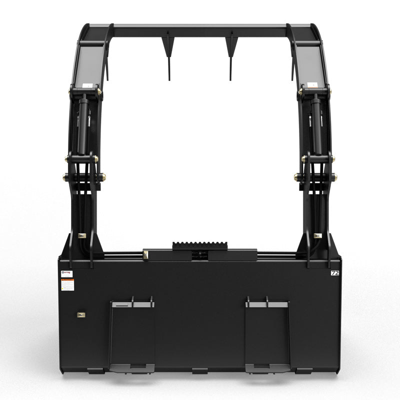 Virnig Hay Bucket Grapple | Model HBG72 & HBG84 | Width 73.5" & 85.5" | Hydraulic Flow 15 To 25 GPM | For Skid Steer