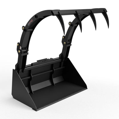 Virnig Hay Bucket Grapple | Model HBG72 & HBG84 | Width 73.5" & 85.5" | Hydraulic Flow 15 To 25 GPM | For Skid Steer