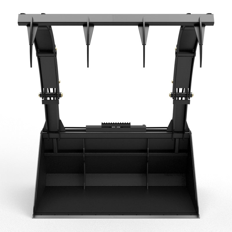 Virnig Hay Bucket Grapple | Model HBG72 & HBG84 | Width 73.5" & 85.5" | Hydraulic Flow 15 To 25 GPM | For Skid Steer