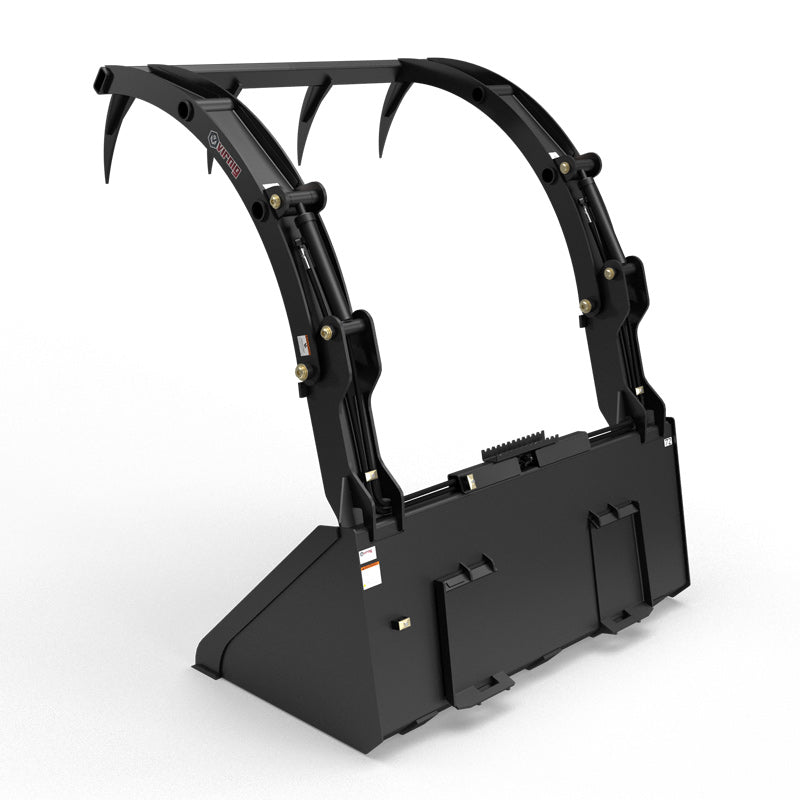 Virnig Hay Bucket Grapple | Model HBG72 & HBG84 | Width 73.5" & 85.5" | Hydraulic Flow 15 To 25 GPM | For Skid Steer