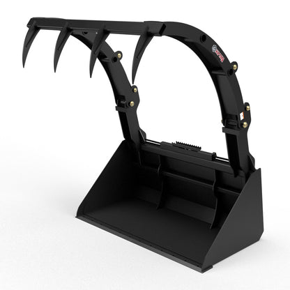 Virnig Hay Bucket Grapple | Model HBG72 & HBG84 | Width 73.5" & 85.5" | Hydraulic Flow 15 To 25 GPM | For Skid Steer