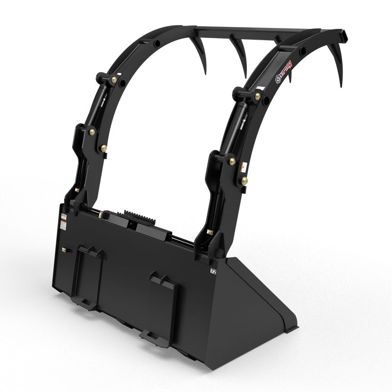 Virnig Hay Bucket Grapple | Model HBG72 & HBG84 | Width 73.5" & 85.5" | Hydraulic Flow 15 To 25 GPM | For Skid Steer