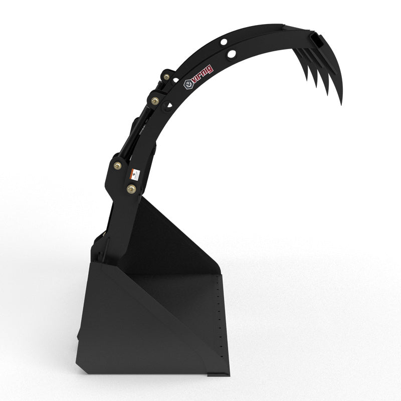 Virnig Hay Bucket Grapple | Model HBG72 & HBG84 | Width 73.5" & 85.5" | Hydraulic Flow 15 To 25 GPM | For Skid Steer