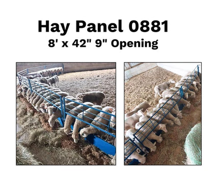 Sydell Horned Stock-Friendly Hay Panel | #0881T & #0841T | Width 42" | 8' & 4' | For Sheep & Goats