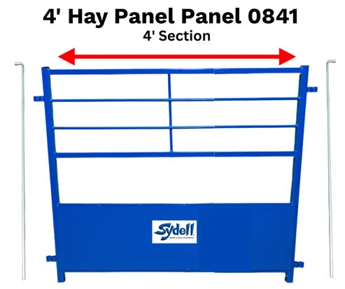Sydell Horned Stock-Friendly Hay Panel | #0881T & #0841T | Width 42" | 8' & 4' | For Sheep & Goats