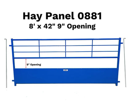 Sydell Horned Stock-Friendly Hay Panel | #0881T & #0841T | Width 42" | 8' & 4' | For Sheep & Goats