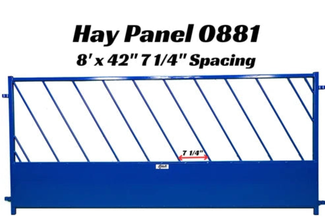 Sydell Hay Panel with Slant Openings | #0880T & #0840T | Height 42" | For Sheep & Goat Feeding Panel