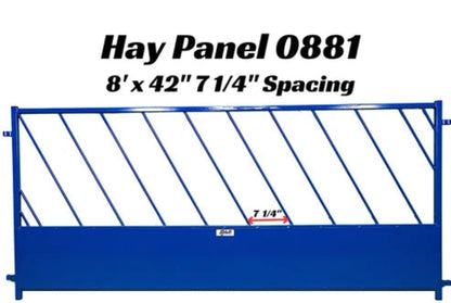 Sydell Hay Panel with Slant Openings | #0880T & #0840T | Height 42" | For Sheep & Goat Feeding Panel