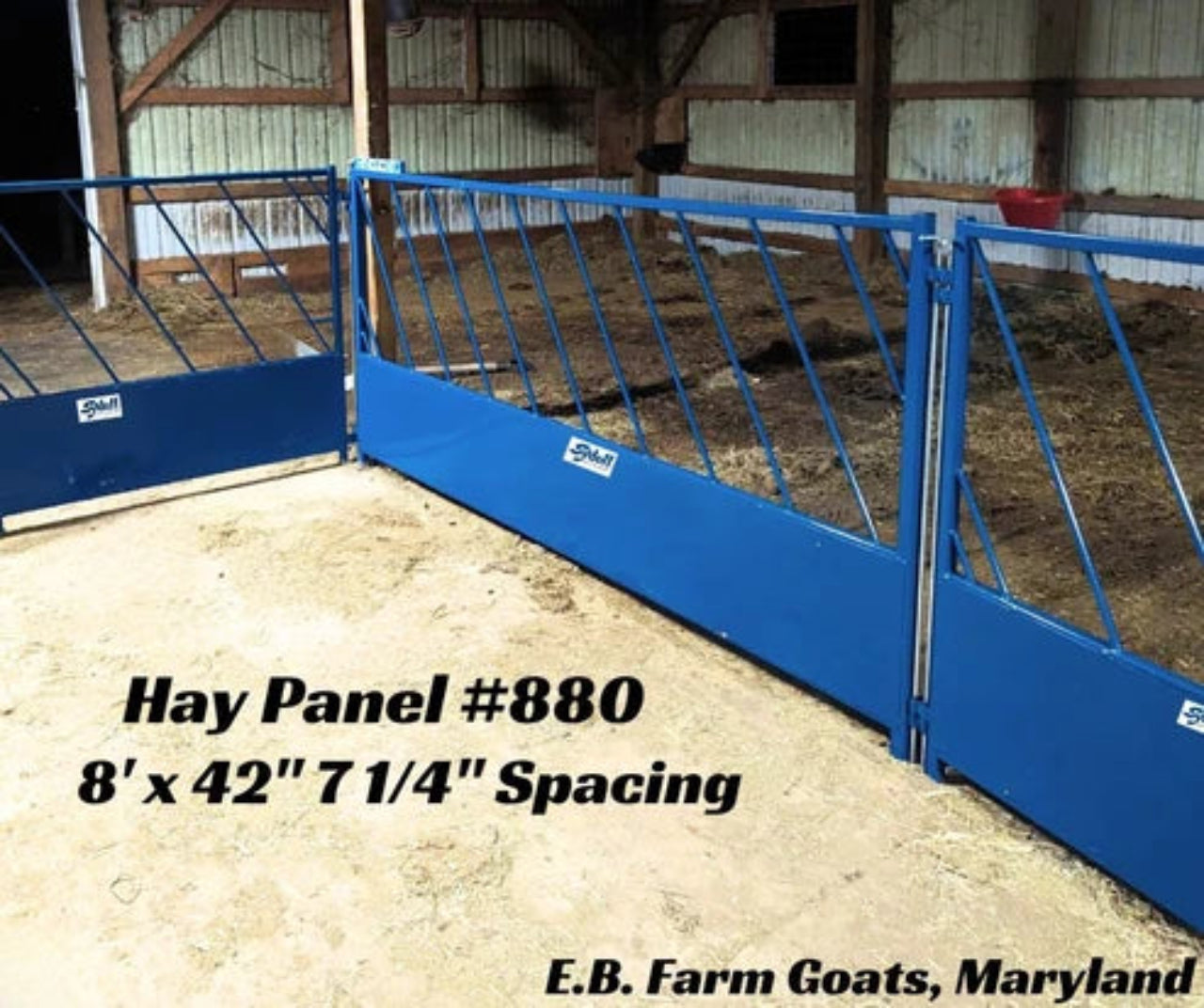 Sydell Hay Panel with Slant Openings | #0880T & #0840T | Height 42" | For Sheep & Goat Feeding Panel