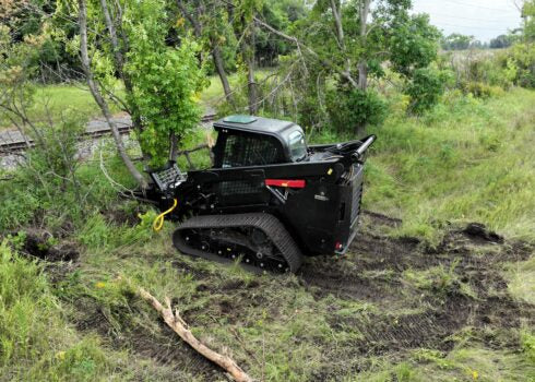 Erskine Heavy-Duty Tree Puller | 950 lbs Weight | Factory Installed Couplers | For Skid Steer