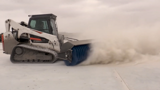 Erskine HD Power Angle Broom | Width 72", 84" & 96" | 13-24 GPM | For Skid Steers