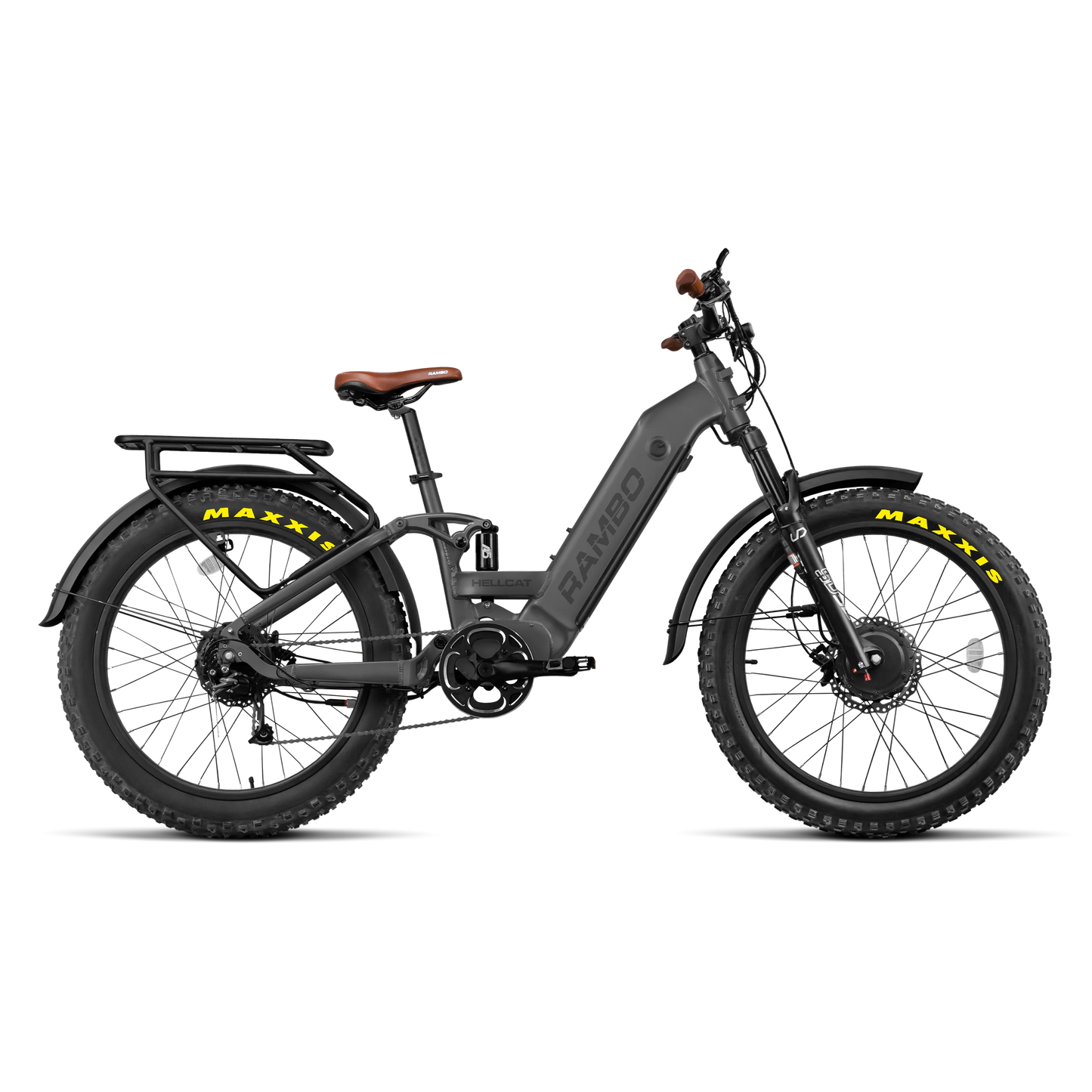 Rambo Electric Bike | Model Hellcat FS | 1,000W Dual-Hub Motors | Range Up-To 65 Miles