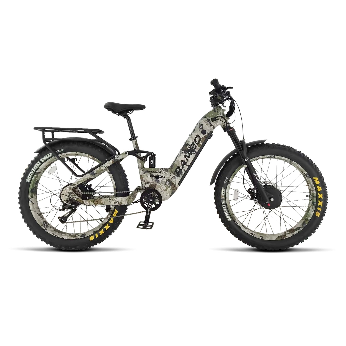 Rambo Electric Bike | Model Hellcat FS | 1,000W Dual-Hub Motors | Range Up-To 65 Miles